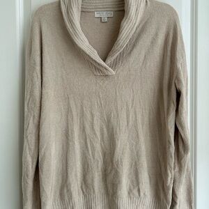 Barefoot Dreams Women's Cream Cowl Neck Sweater